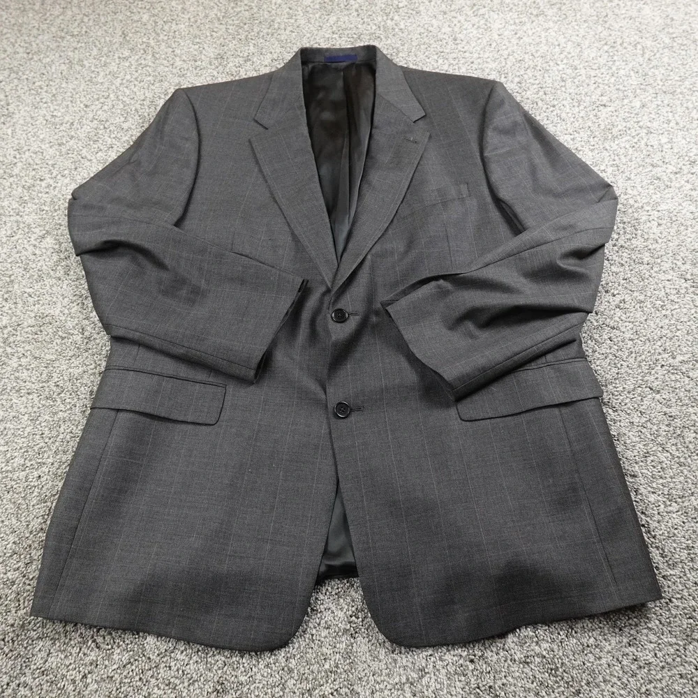 Daniel Cremieux Blazer Mens 46R Gray‎ Loro Piana Wool Sport Coat Suit Jacket USA
